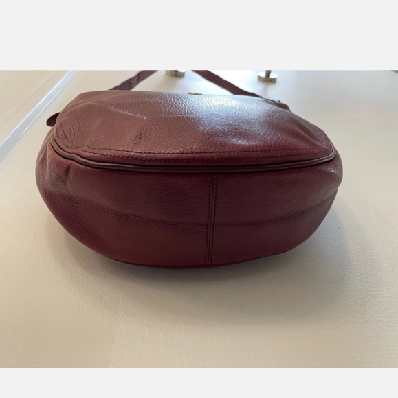 Cartier Burgundy Wine Women's Vintage Leather Crossbody Gold Hardware ✨️ - Picture 10 of 14